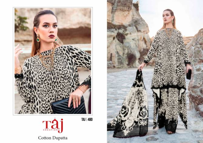 Taj Series 478 To 480 Wholesale Cotton Pakistani Suits Suppliers in India
